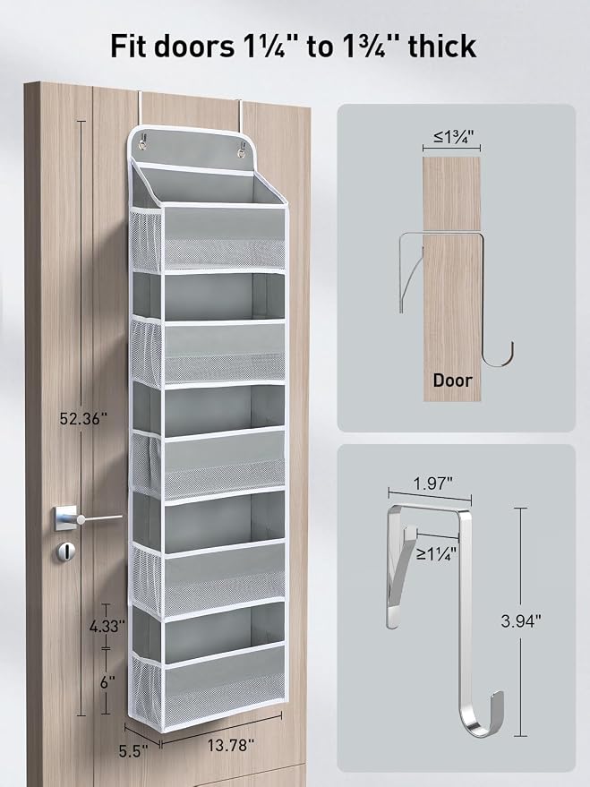 Yecaye 1 Pc Over the Door Organizer - Image 4