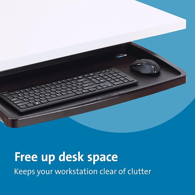 Kensington Keyboard Tray Under Desk, SmartFit Ergonomic Slide-Out Keyboard - Image 6