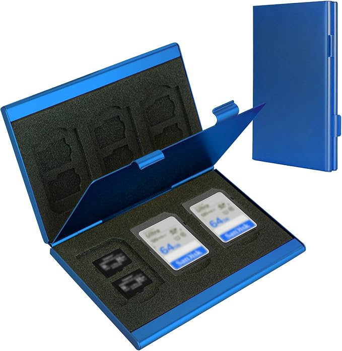 SD Card Holder, SD Card Case, LAVILI CF Memory Card Holder Case Aluminum Alloy by LAVILI