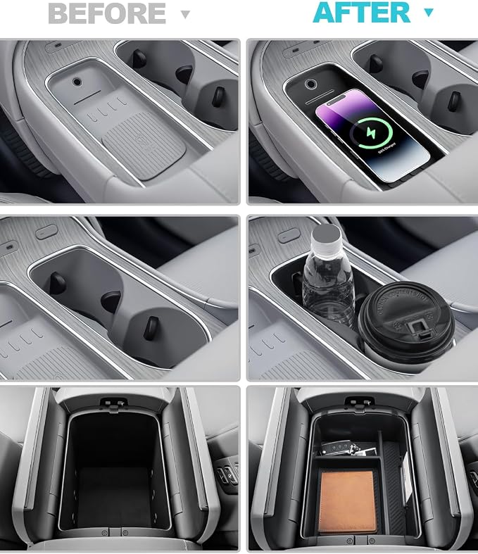 CDEFG 3Pcs for 2026 Hyundai Palisade Center Console Organizer for 2026 Hyundai - Image 2