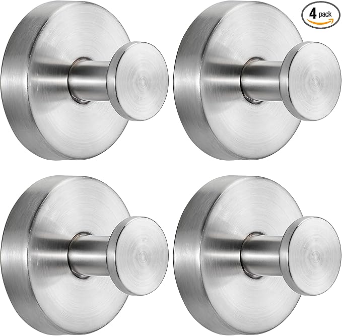 Suction Cup Hooks for Shower No-Drill Bathroom Hooks for Towels, Loofah by Fenas