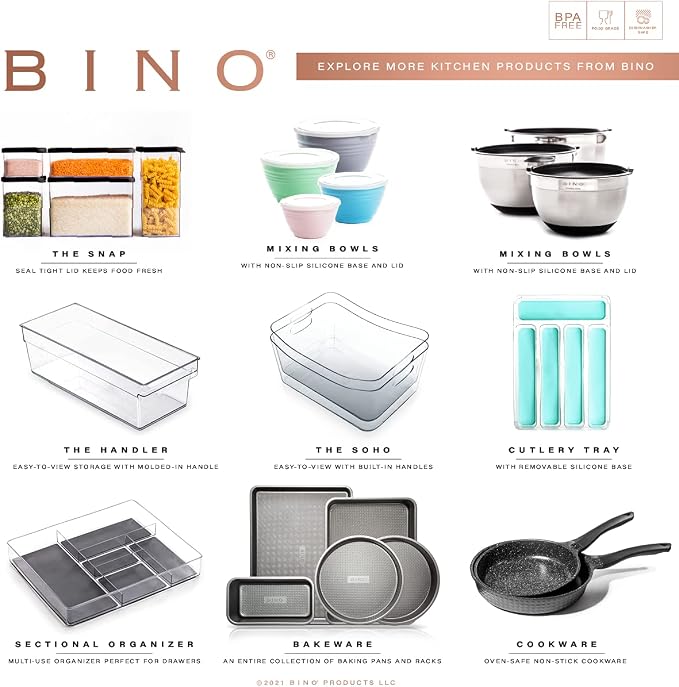 BINO | Stackable Plastic Storage Bins, Large - Image 8