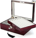 Deluxe Jewelry Cufflinks Collector's Storage Presentation Box Case Mahogany by Cuff-Daddy