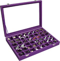 Velvet Jewelry Tray 48 Grid Jewelry Display Tray Organizer Box by Siveit