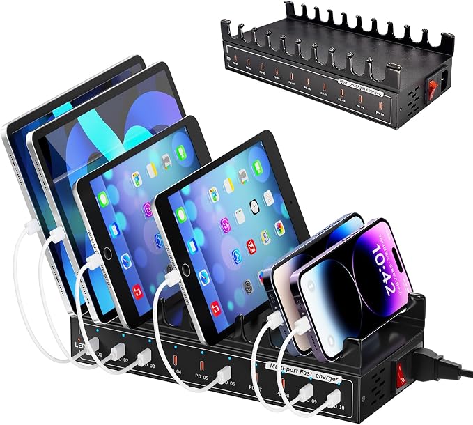 200W USB C Charging Station, Charger by Lcoco%26Dream