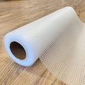 EVALAND Shelf Liners for Kitchen Cabinets Non-Adhesive 19.6" x 33 FT Clear by EVALAND