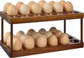 Wooden Double Layer Egg Holder by Sishynio