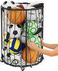 Garage Ball Storage: Round Sports Equipment Organizer by Hencawima