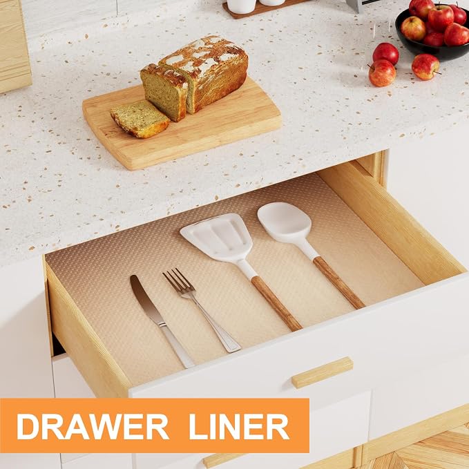 FLPMlX Clear Cabinet Shelf Liners: Waterproof Kitchen Drawer Liner 12"x 120" - Image 2
