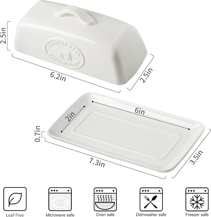 Cow Butter Dish, Ceramic Butter Dish - Image 7