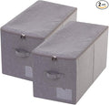 iwill CREATE PRO Pack of 2, Large Size Folding Washable Fabric Storage Boxes by iwillCREATEPRO
