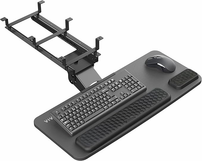 VIVO Premium Adjustable 27 x 11 inch Computer Keyboard and Mouse Platform Tray by VIVO