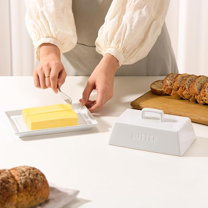 Kook Ceramic Extra Large Butter Dish - Image 4