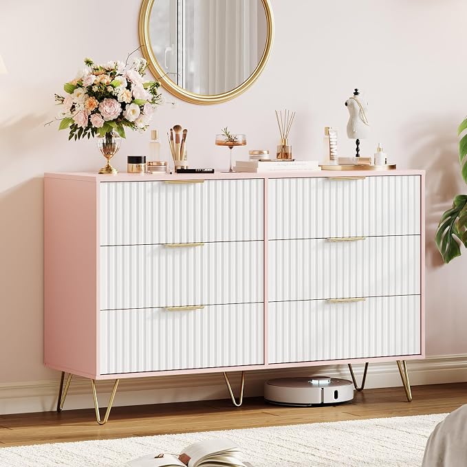 Garvee Fluted Dresser for Bedroom by Garvee