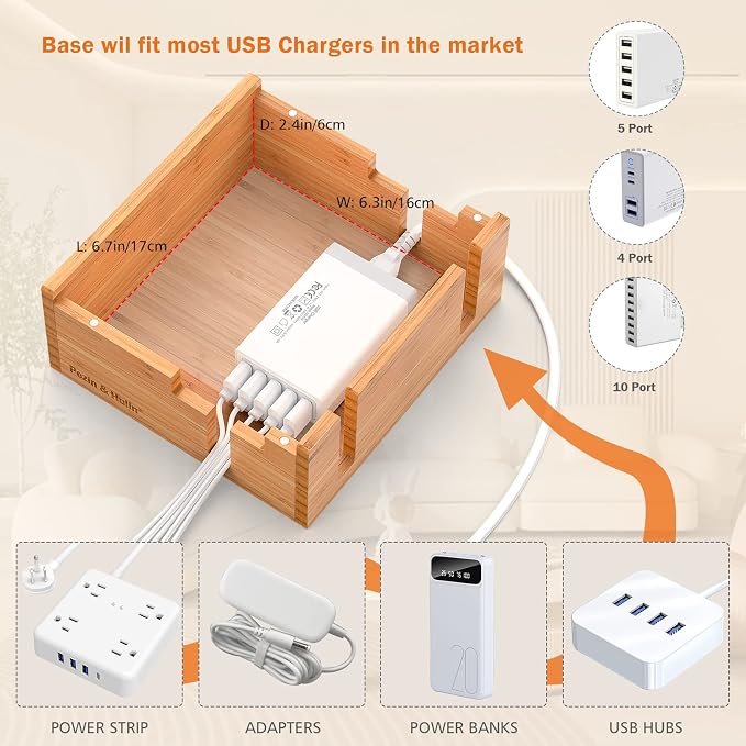 Pezin & Hulin Bamboo Charging Station - Image 5