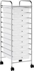 Yaheetech 10 Drawer Cart Rolling Plastic Storage Cart and Organizer by Yaheetech