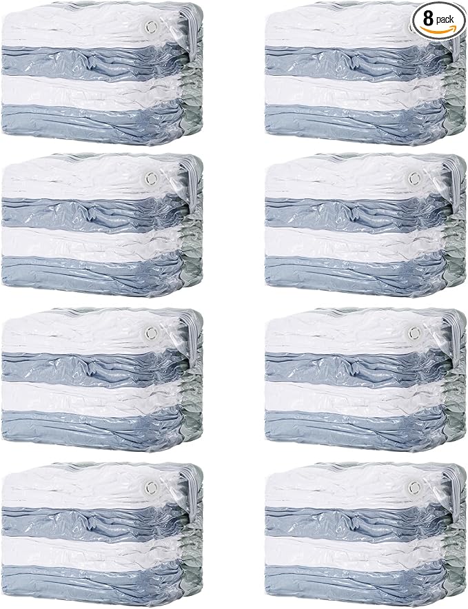 TAILI 8 Pack Vacuum Storage Bags Space Saver, Jumbo Cube 31x40x15 Inch by TAILI