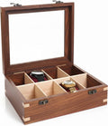 Wooden Watch Box for Men & Women, Watch Organizer & Display Case, Premium by BRAINMART