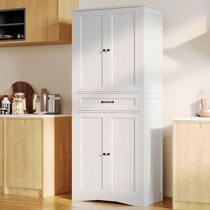Gizoon 71'' Kitchen Pantry Storage Cabinet, Freestanding Pantry Organizers and - Image 3