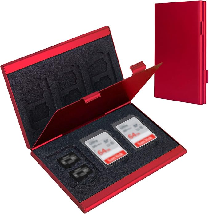 SD Card Holder, SD Card Case, LAVILI CF Memory Card Holder Case Aluminum Alloy by LAVILI