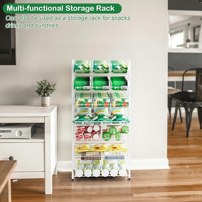 Vrisa Can Organizer for Pantry 7 Tier Canned Food Organizer Can Storage Rack - Image 5