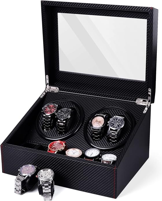 Watch Winder for Automatic Watches, Ultra Quiet Motor, 4 Automatic Watches and - Image 6