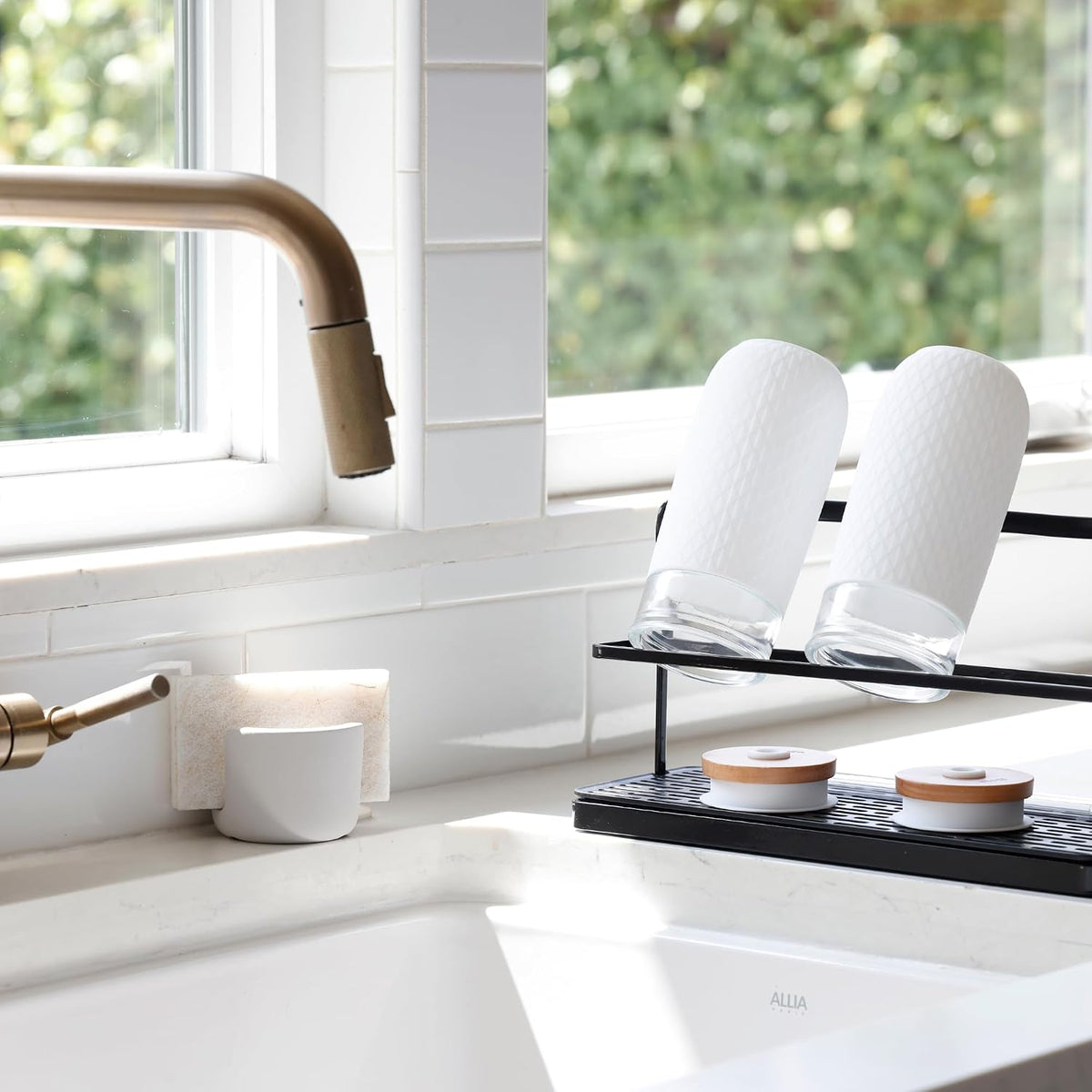 Diatomaceous Earth Sponge Holder - Drying Rack, Absorbent Stone