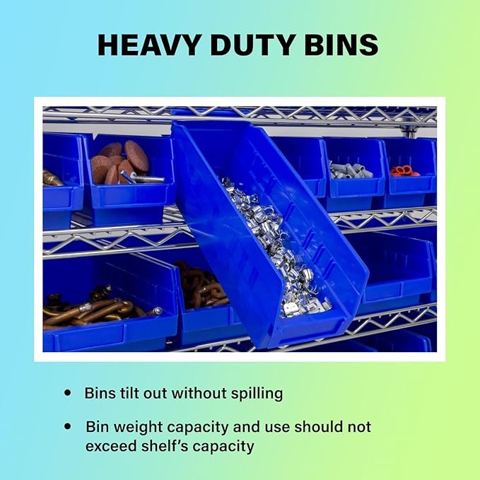 Akro-Mils 30128 Plastic Shelf Bins, Heavy Duty Storage Bins - Image 5