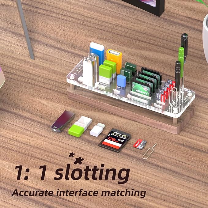29 Slots Wooden Memory Card Case - Image 4