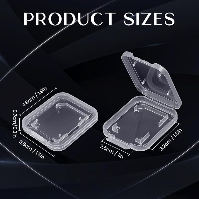 NUOMI 15Pcs SD/SDHC Memory Card Case Holder, Standard SD Plastic Storage Boxes - Image 3