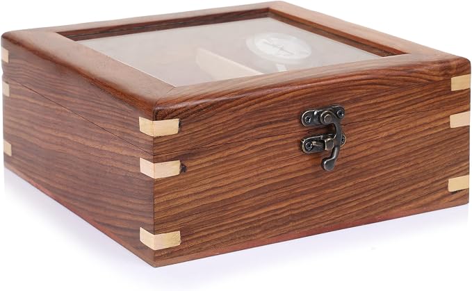 Wooden Watch Box for Men & Women, Watch Organizer & Display Case, Premium - Image 6