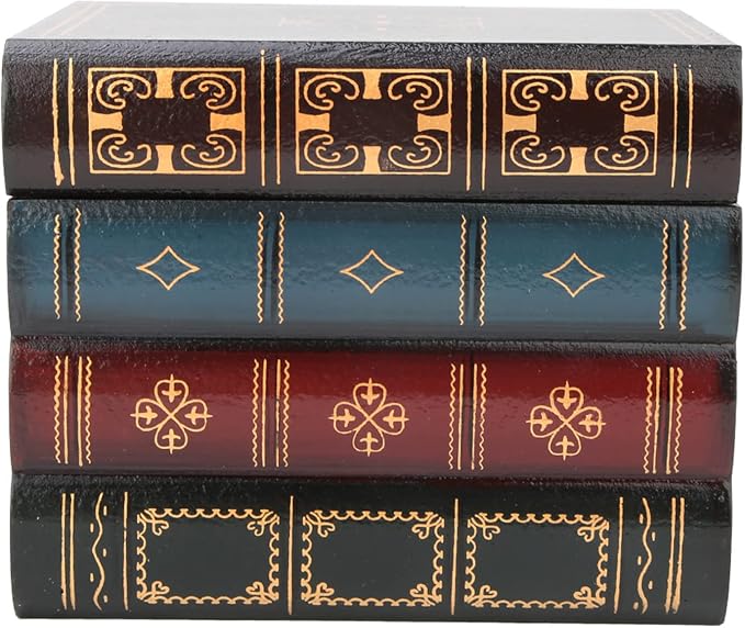 Joyzan Decorative Fake Book Box, Book Safe Dictionary Secret Cash Storage - Image 5