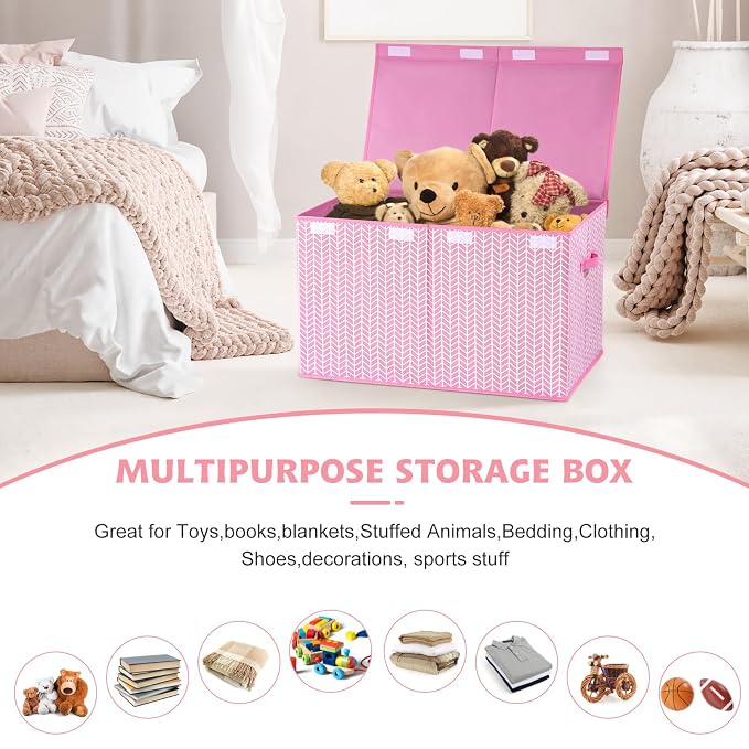 Mayniu Extra Large Toy Box Chest - Image 2