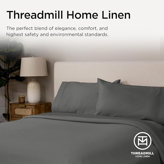 Threadmill California King Sheet Sets |Certified American Supima Cotton Sheets - Image 8