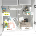 Under Sink Organizer with Pull-Out Drawers, Kitchen Sink Organizer, 2 Tier by Unknown