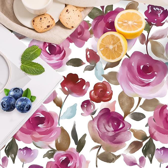 HAOKHOME Shelf Liner and Cabinet Liner Floral, Self-Adhesive Drawer Liners by HAOKHOME