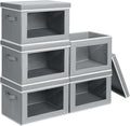 Stackable Storage Bins with Lids by Homsorout