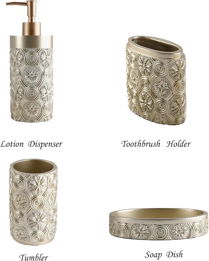 Hymmah Bathroom Accessories Set, Farmhouse Bathroom Decor, Contain Toothbrush - Image 3