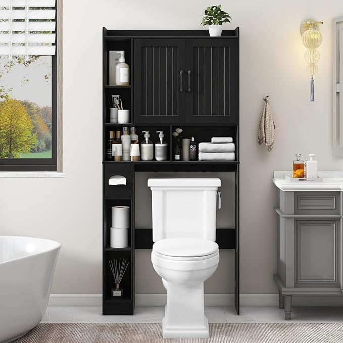 Vabches Over The Toilet Storage Cabinet, Farmhouse Storage Cabinet Over Toilet by Vabches