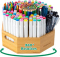360° Rotating Art Supply Organizer, Holds 750+ Pencils, Bamboo Marker & Pen by Unknown