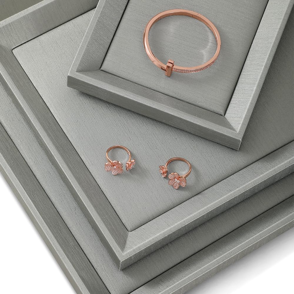 PU Leather Jewelry Display Tray For Necklace,Earring,Ring,Bracelet