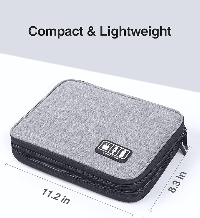 Luxtude Travel Cord Organizer Case, Electronic Organizer Travel Case Large - Image 5