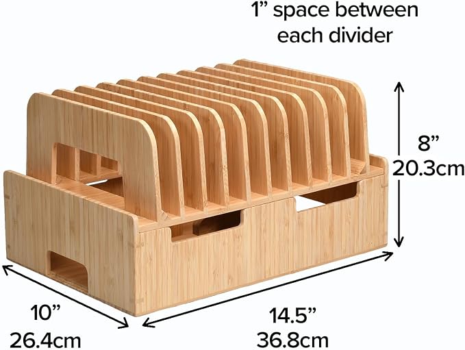 MobileVision Bamboo 12-Port Charging Station & Docking Organizer - Image 3