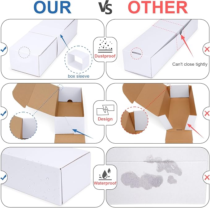 Trading Card Storage Box with Dividers, Cardboard Cards Organizer Box - Image 4