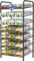 Vrisa Can Organizer for Pantry 7-tier Can Rack Organizer Metal Can