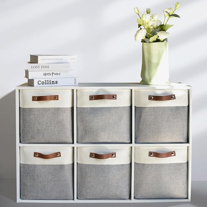 Foldable Storage Cubes 11x11 Inch, Collapsible Storage Basket - Image 2