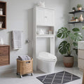 Over The Toilet Storage Cabinet, Behind Toilet Bathroom Organizer by Homajor