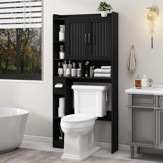 Vabches Over The Toilet Storage Cabinet, Farmhouse Storage Cabinet Over Toilet - Image 7