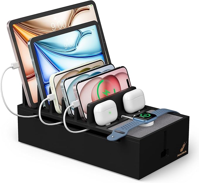 Pezin & Hulin Natural Bamboo Cable Management Box, Wire Organizers by Pezin+%26+Hulin