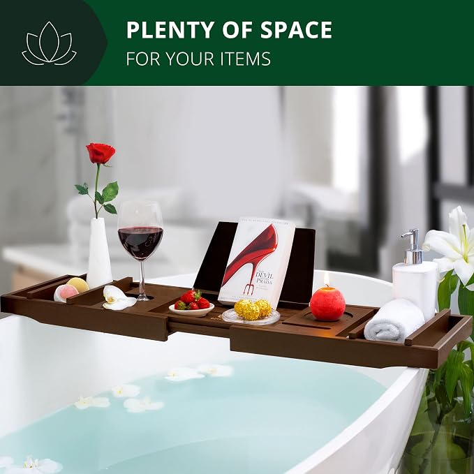 ROYAL CRAFT WOOD Non-Foldable Bathtub Tray - Image 5
